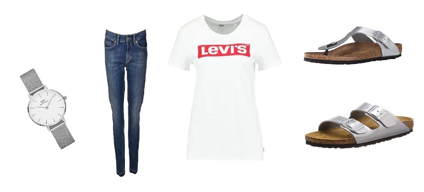 come abbinare le Birkenstock e jeans 